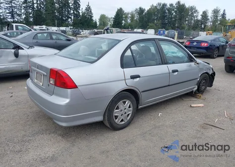 2004 Honda Civic Vp из США, поврежденный, VIN 2HGES16384H560469